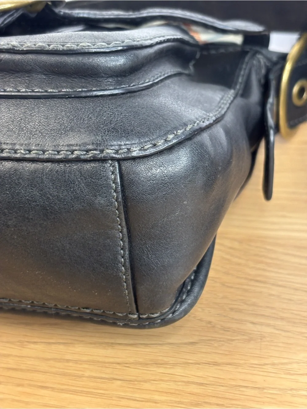 Vintage Coach Bleecker Legacy Tattersall Flap Large Shoulder Bag - Picture 11 of 14